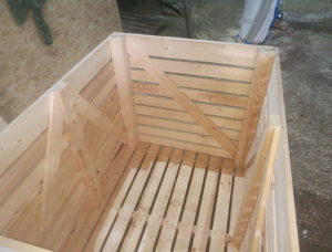 European spruce Wooden crate 1200 mm x 1600 mm