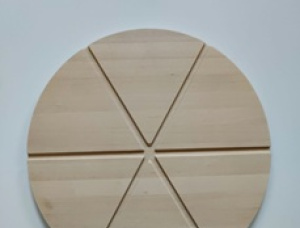 Silver Birch Round Wood Pizza Board 320 mm x 320 mm x 18 mm