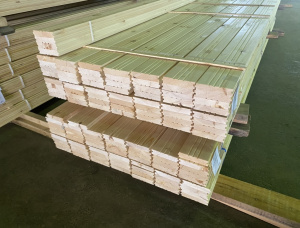 Siberian Larch Anti-slip decking KD 27 mm x 142 mm x 4000 mm