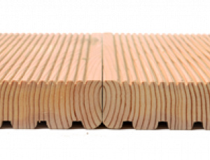 Terrassendielen Sibirische Lärche 28 mm x 142 mm x 6000 mm