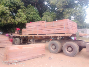 140 mm x 250 mm x 500 mm Azobé (Bongossi, Ekki) Slab