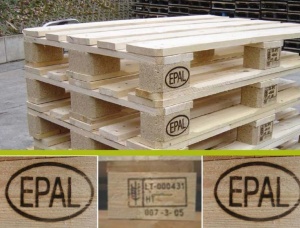 Maritime Pine EPAL Euro pallet 1200 mm x 800 mm x 144 mm