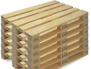 European spruce EPAL Euro pallet 1200 mm x 800 mm x 144 mm