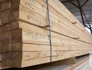 50 mm x 100 mm x 6000 mm KD R/S Heat Treated Siberian spruce Lumber