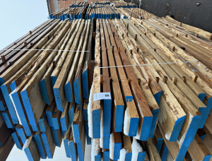 50 mm x 150 mm x 2100 mm Halb Besäumte Bretter Eiche