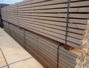 25 mm x 150 mm x 6000 mm GR S4S  European spruce Lumber