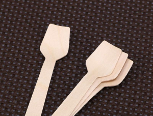 Figured Birch Wooden Sticks for Ice Cream 94 mm x 10 mm x 2 mm