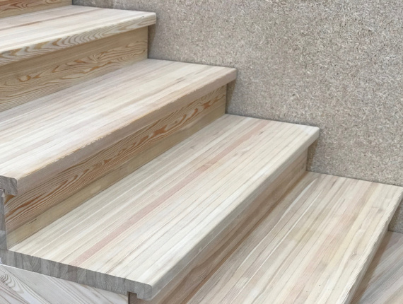 Siberian Larch Engineered Stair Tread 40 mm x 300 mm x 1000 mm