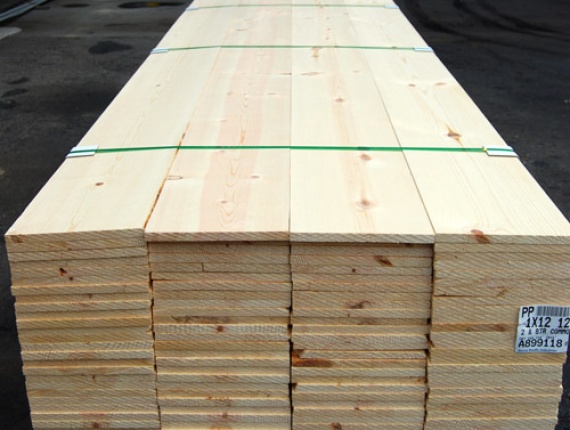 100 mm x 300 mm x 4000 mm KD Heat Treated Siberian Pine Lumber