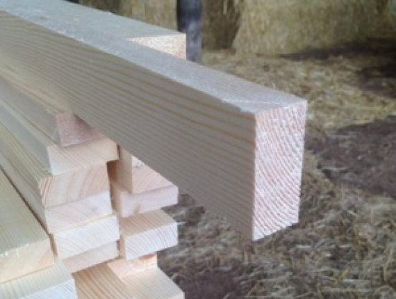 23 mm x 184 mm x 3050 mm  Eingefasstes Brett Gemeine Fichte S1S1E KD