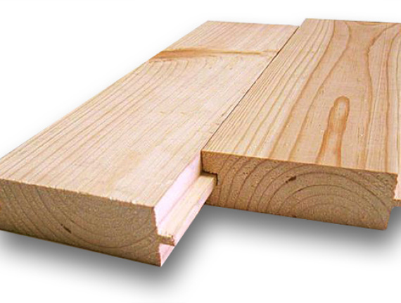 Siberian Larch Solid Wood Decking KD 32 mm x 142 mm x 6000 mm