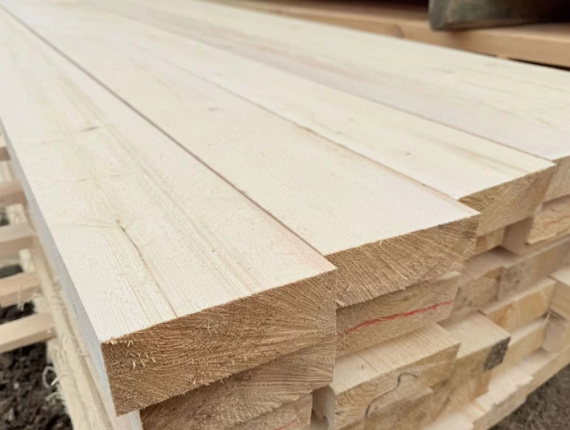 50 mm x 100 mm x 6000 mm KD S4S  Spruce Lumber