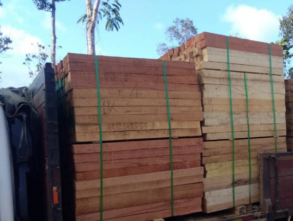 35 mm x 85 mm x 1800 mm KD S4S  Kempas (Tulang) Lumber