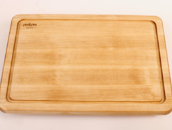 Downy Birch Wood Cutting Board 400 mm x 300 mm x 20 mm