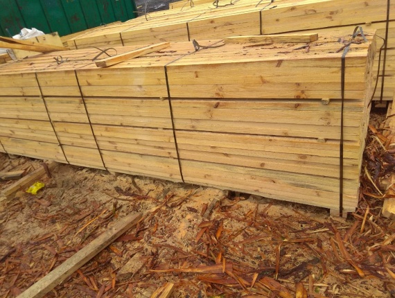 90 mm x 90 mm x 4000 mm AD  Siberian Pine Beam