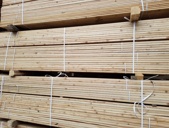 KD Meleze de Siberie Square Edge Board 28 mm x 90 mm x 6000 mm
