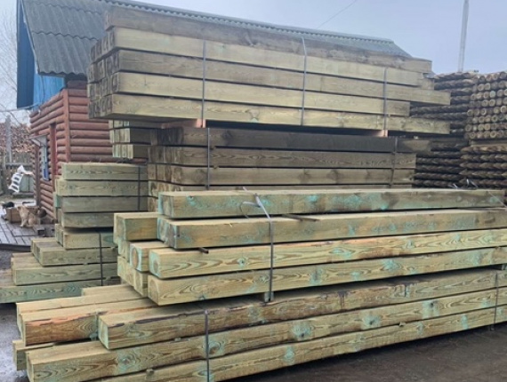 160 mm x 250 mm x 4000 mm AD Pressure Treated Scots Pine Beam