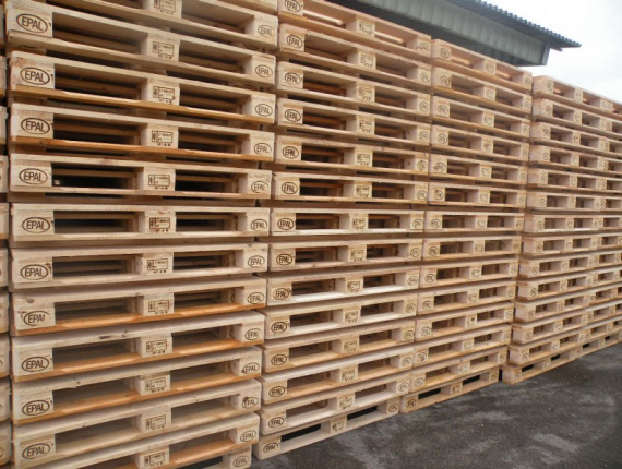 Siberian Pine EPAL Euro pallet 1200 mm x 800 mm x 144 mm