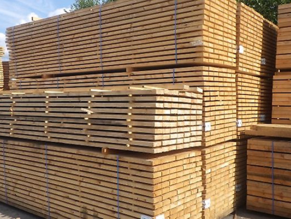 50 mm x 150 mm x 6000 mm KD S4S Heat Treated Spruce-Pine-Fir (SPF) Lumber