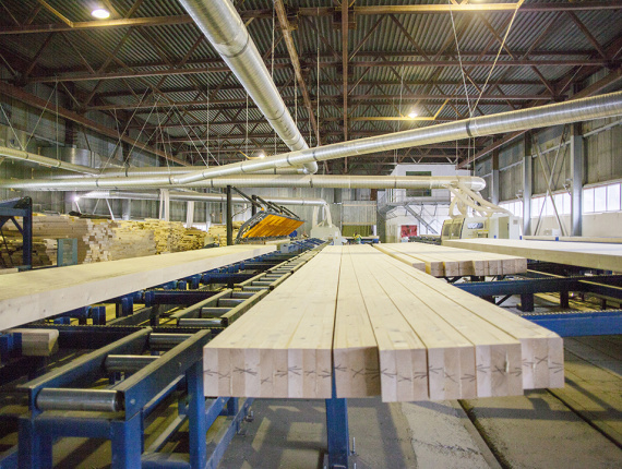 Straight Glulam Beam European spruce 180 mm x 210 mm x 13.5 m