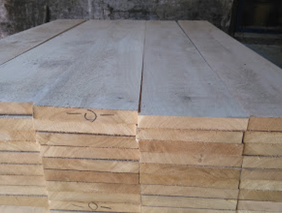30 mm x 300 mm x 3000 mm 毛邊板 橡木