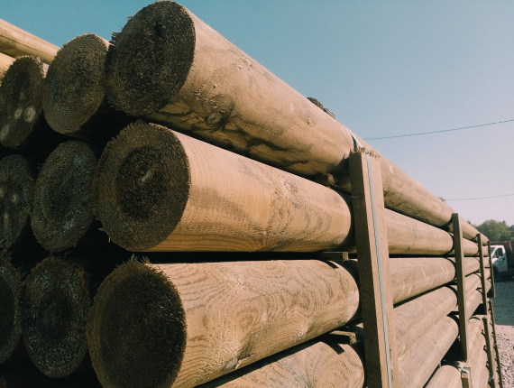 Masten Fichte-Kiefer (S-P) 80 mm x 2.2 m