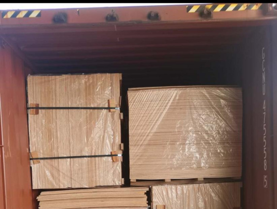 Фанера ФК Иломба (Пикнантус, Валеле, Этенг) F/F 3000 мм x 120 мм x 40 мм