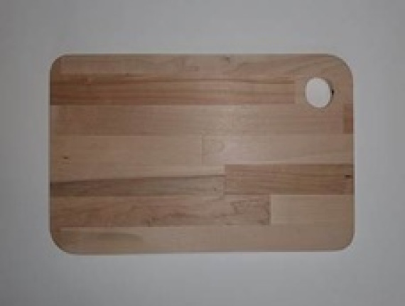Silver Birch Rectangular Wood Cutting Board 350 mm x 220 mm x 12 mm