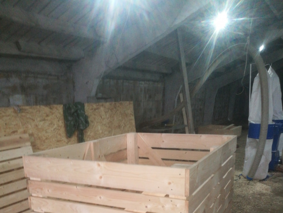 European spruce Wooden crate 1200 mm x 1600 mm