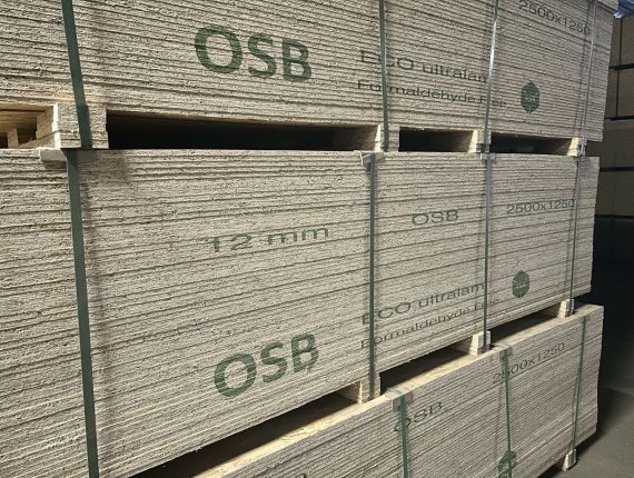 OSB-3 定向的刨花板 12 mm x 1250 mm x 2500 mm