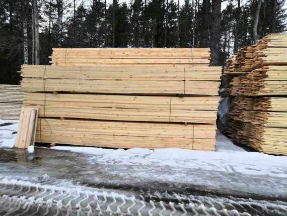 50 mm x 100 mm x 3000 mm KD R/S  Scots Pine Lumber