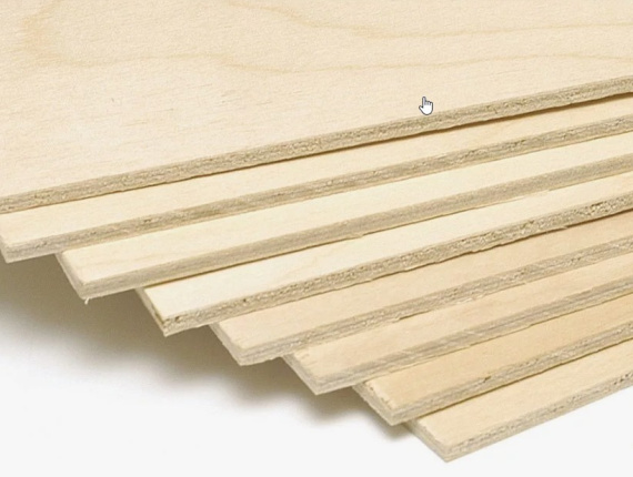 Sperrholz Interior Birke 1525 mm x 1525 mm x 8 mm