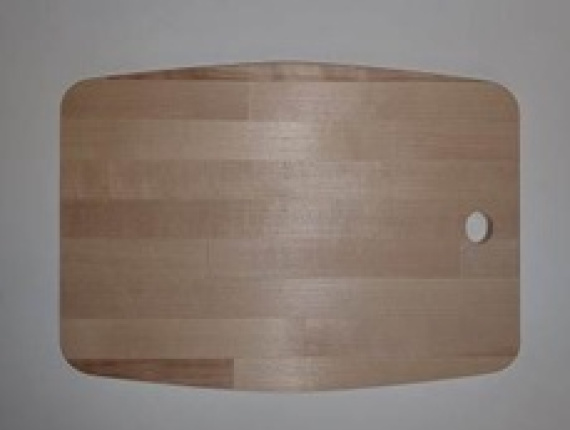 木菜板 卷曲的形状 垂枝桦 310 mm x 180 mm x 12 mm