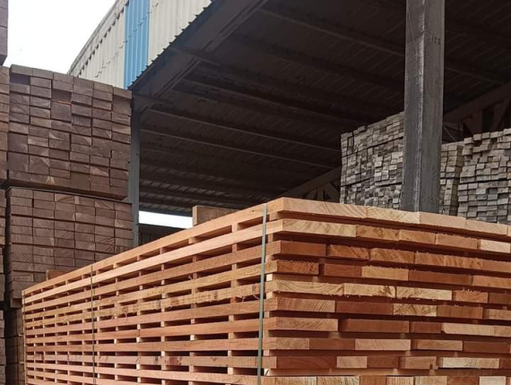 50 mm x 150 mm x 2500 mm KD S4S Pressure Treated Okoumé (Gaboon, Okaka, Azouga) Lumber
