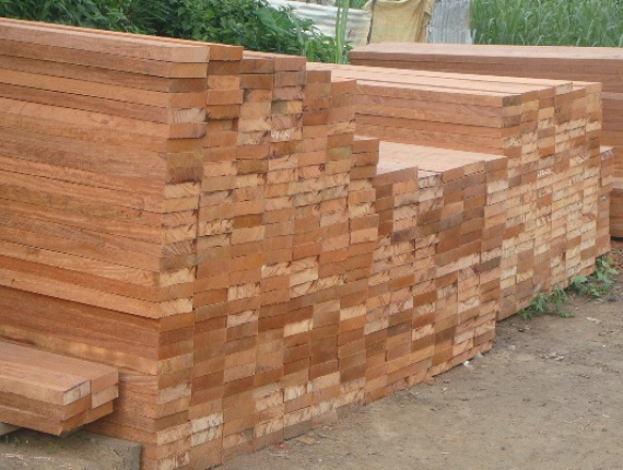 50 mm x 150 mm x 500 mm AD S4S  Bubinga (Kevazingo, Akume) Lumber