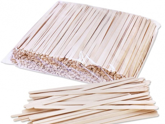 Straight Birch Wooden Ice lolly Sticks 100 mm x 10 mm x 2 mm