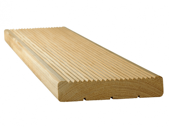 Siberian Larch Terrace board 27 mm x 120 mm x 2000 mm