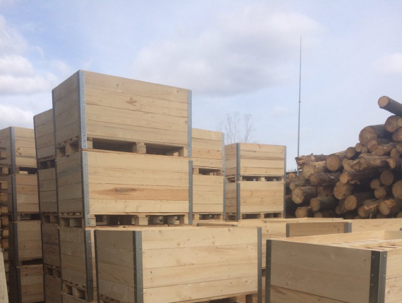 Spruce-Pine (S-P) Wooden crate 800 mm x 1200 mm