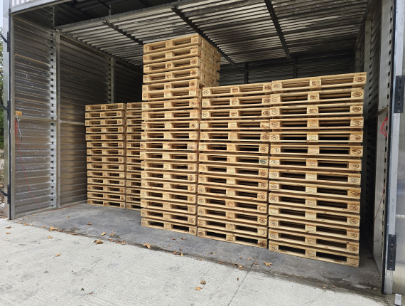 Cemara-pinus-fir (SPF) Palet Euro EPAL 1200 mm x 800 mm x 144 mm