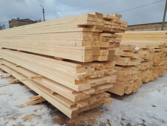 Lumber KD Spruce 50 mm x 100 mm x 6 m