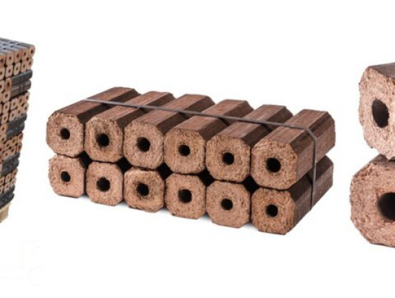 Pini-Kay Wood Briquettes 250 mm x 63 mm x 63 mm