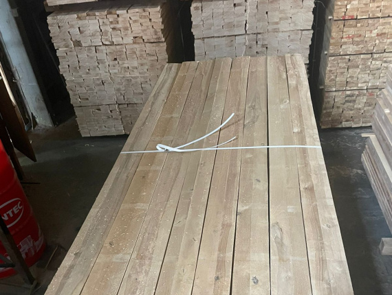 25 mm x 75 mm x 100 mm KD S4S  Paper Birch Lumber