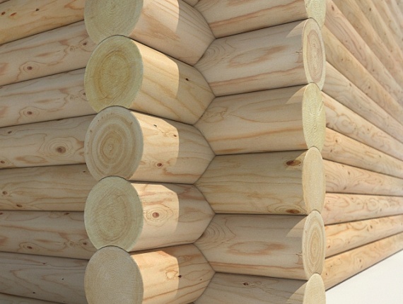 Cylinder Log Wall Prefab Sets (house kits)