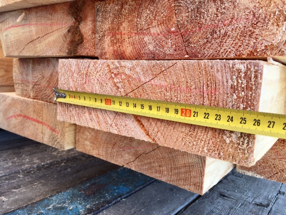 80 mm x 250 mm x 6000 mm KD R/S  Spruce-Pine (S-P) Lumber