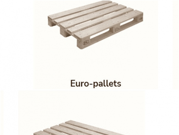 EPAL Europalette Sibirische Kiefer 1200 mm x 800 mm x 144 mm