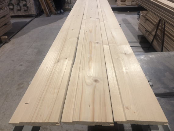 Futter-Board Fichte-Kiefer (S-P) KD 12.5 mm x 96 mm x 6000 mm