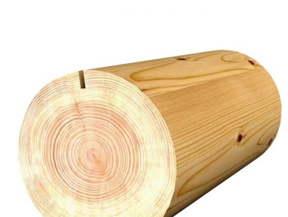 Scots Pine Rounded beam 240 mm x 6 m