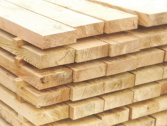 32 mm x 100 mm x 4000 mm KD S4S  Siberian Larch Lumber