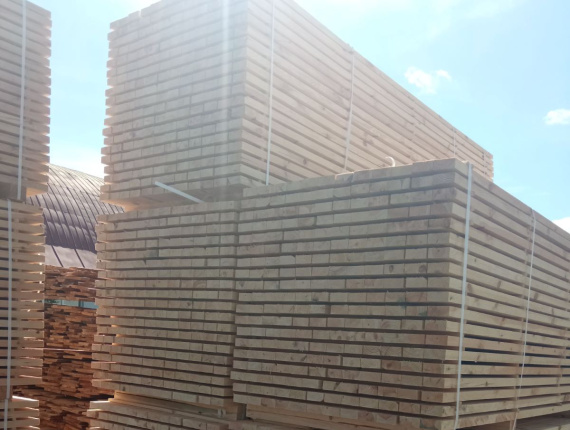 37 mm x 87 mm x 2950 mm  Eingefasstes Brett Fichte-Kiefer (S-P) R/S GR