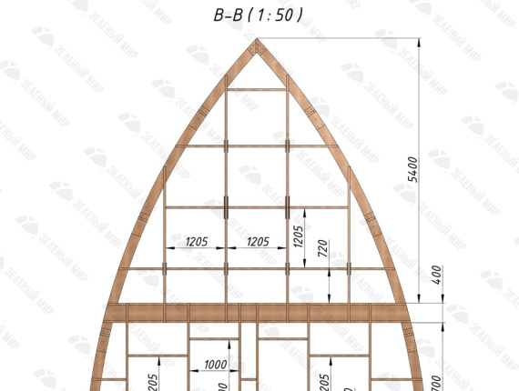木框架房屋 云杉 - 松 168 m<sup>2</sup>